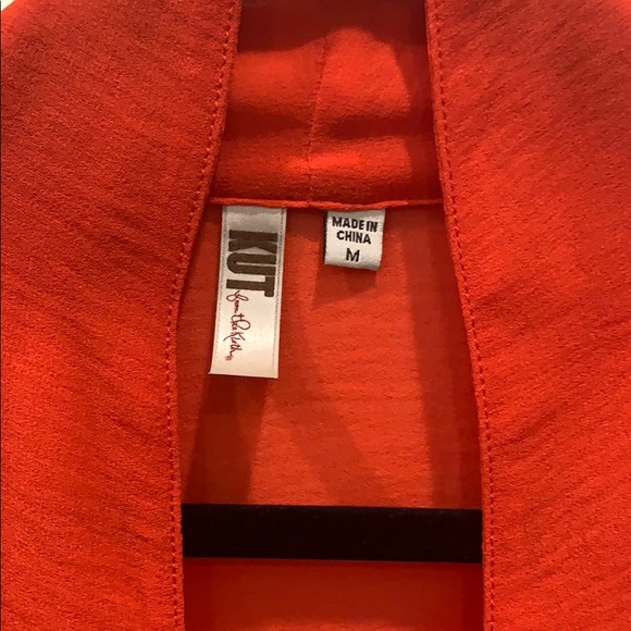 Red Polyester cross front top - Picture 2 of 3